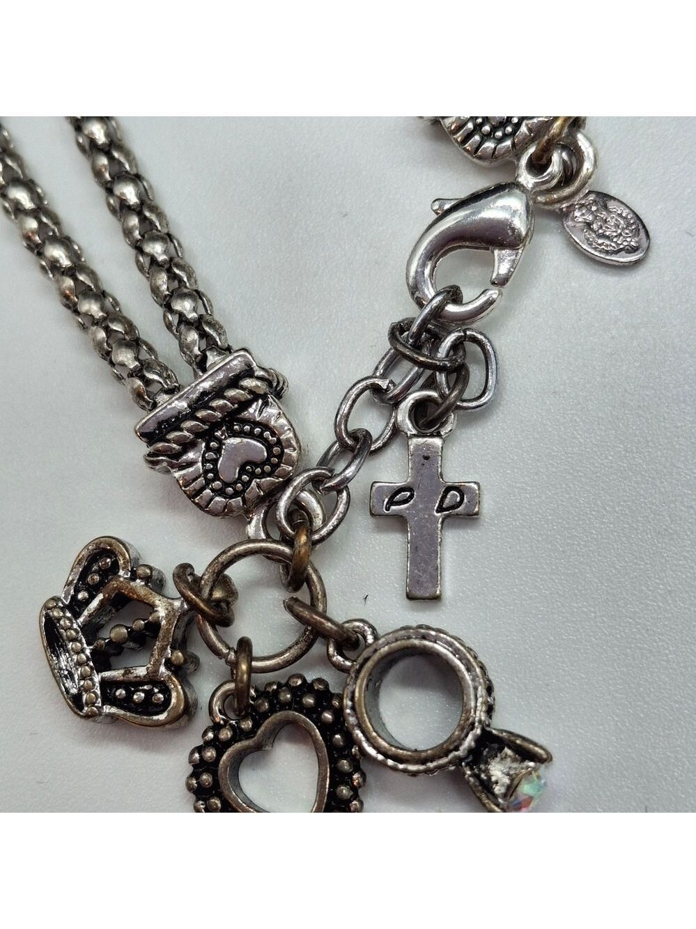 Premier Designs Silver Bracelet with Crown Charm - Picture 5 of 7